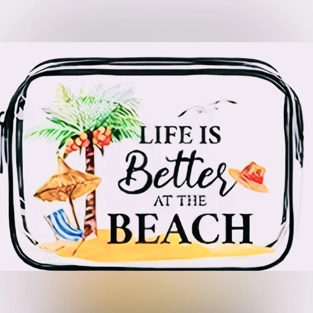 Time the Beach Cosmetic Pouch